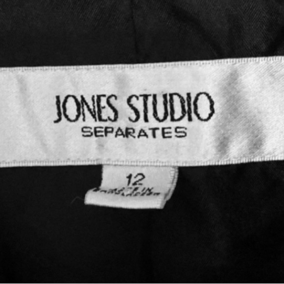 Jones Studio Black Classic Blazer Jacket Size 12 - Picture 4 of 6